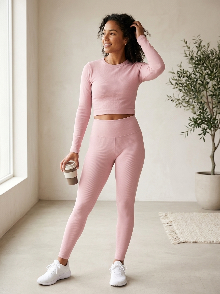 Long-Sleeve Crop & Legging Set alternate