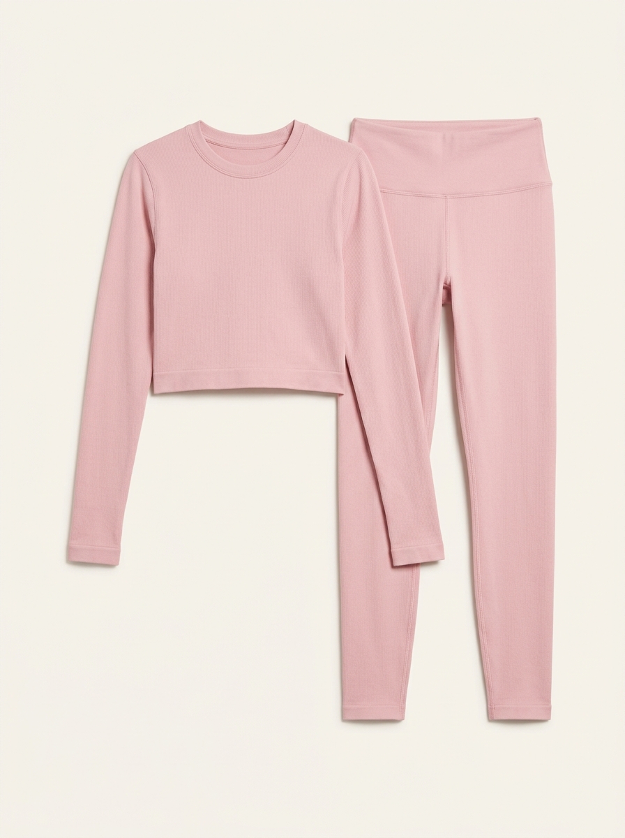 Long-Sleeve Crop & Legging Set